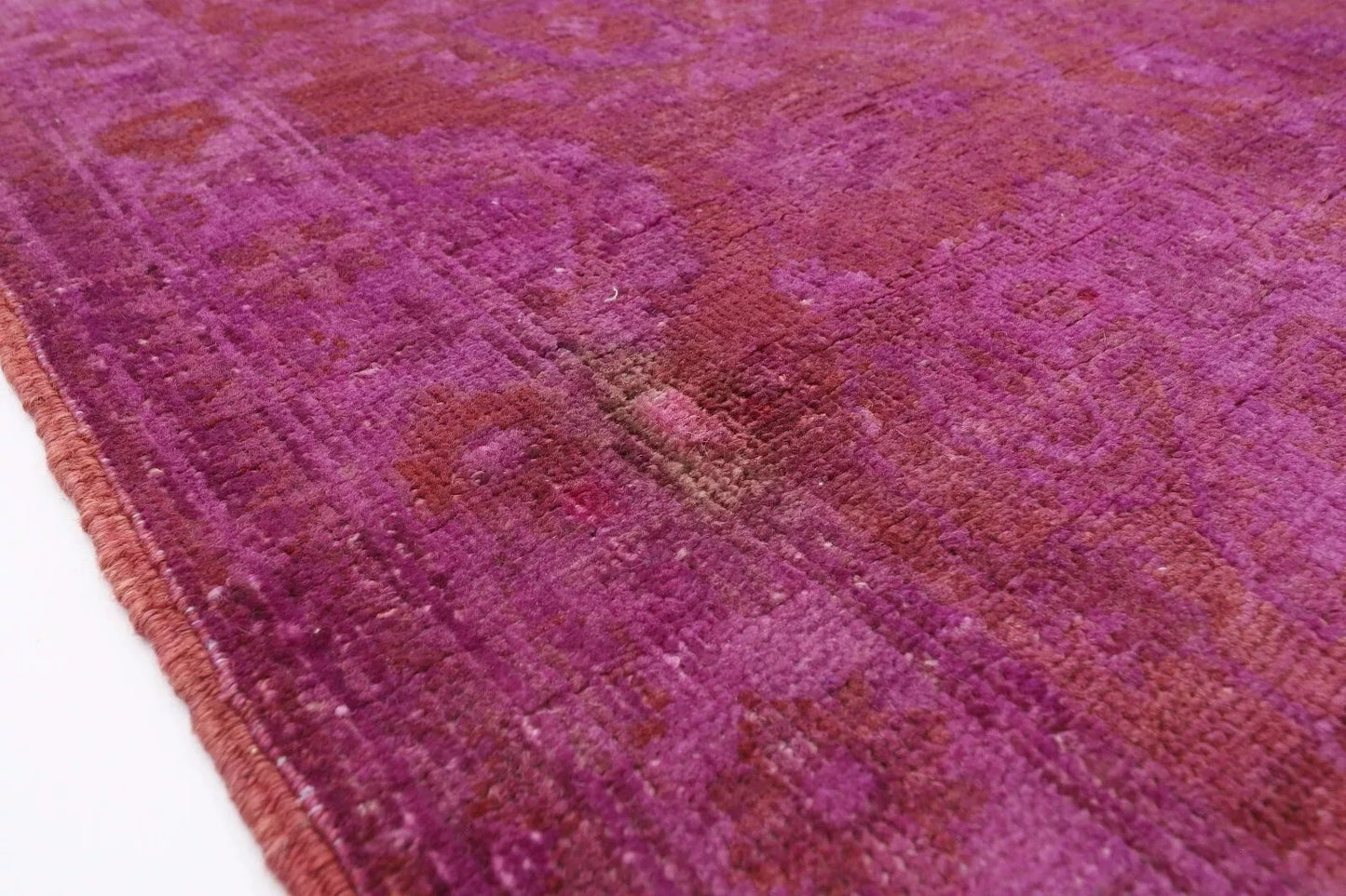 76 x 235 cm | Over Dyed Afghan Tribal Hand Knotted Wool Runner