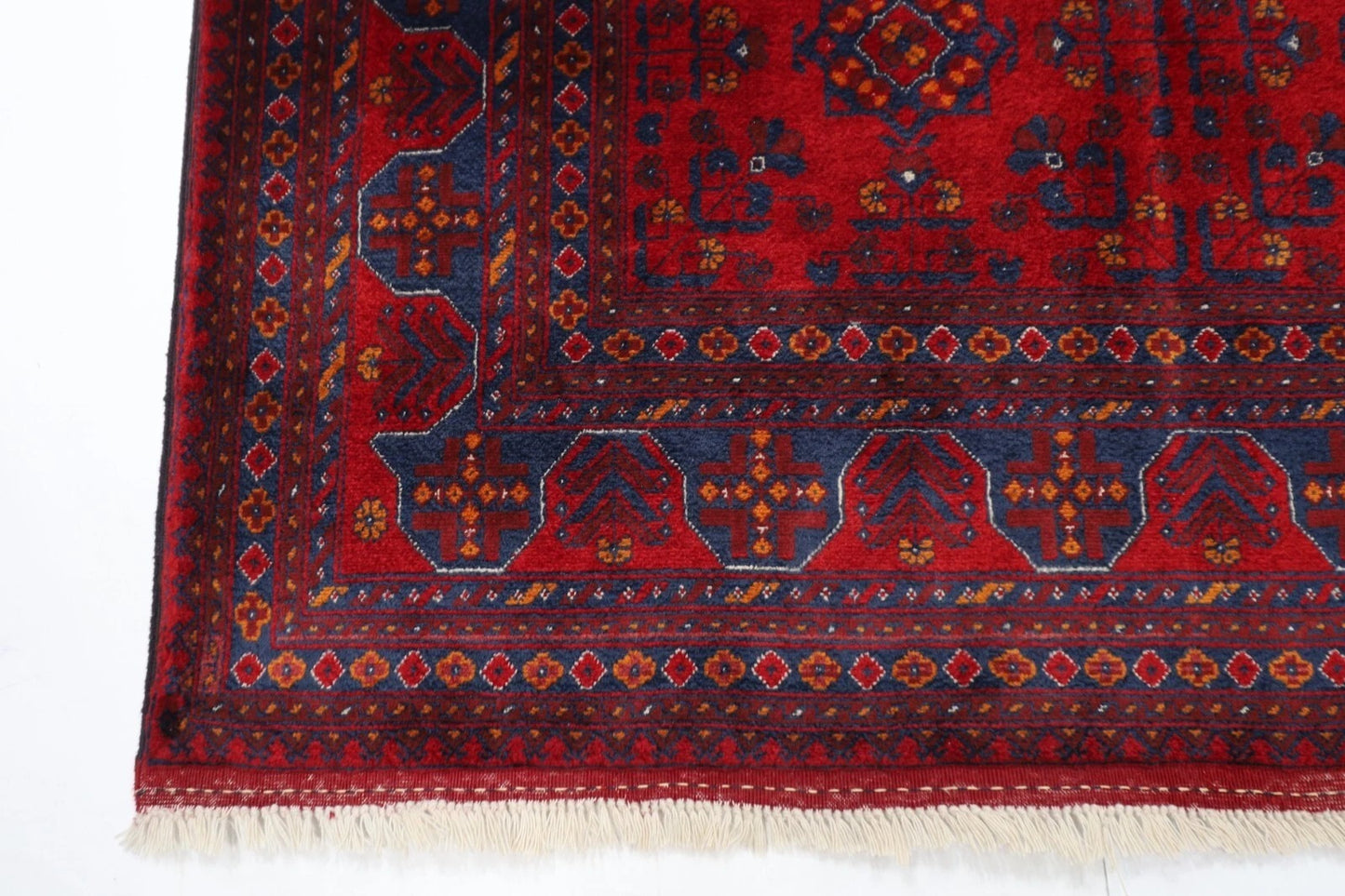 130 x 196 cm | Belgic Afghan Tribal Hand Knotted Veg Dye Wool carpet