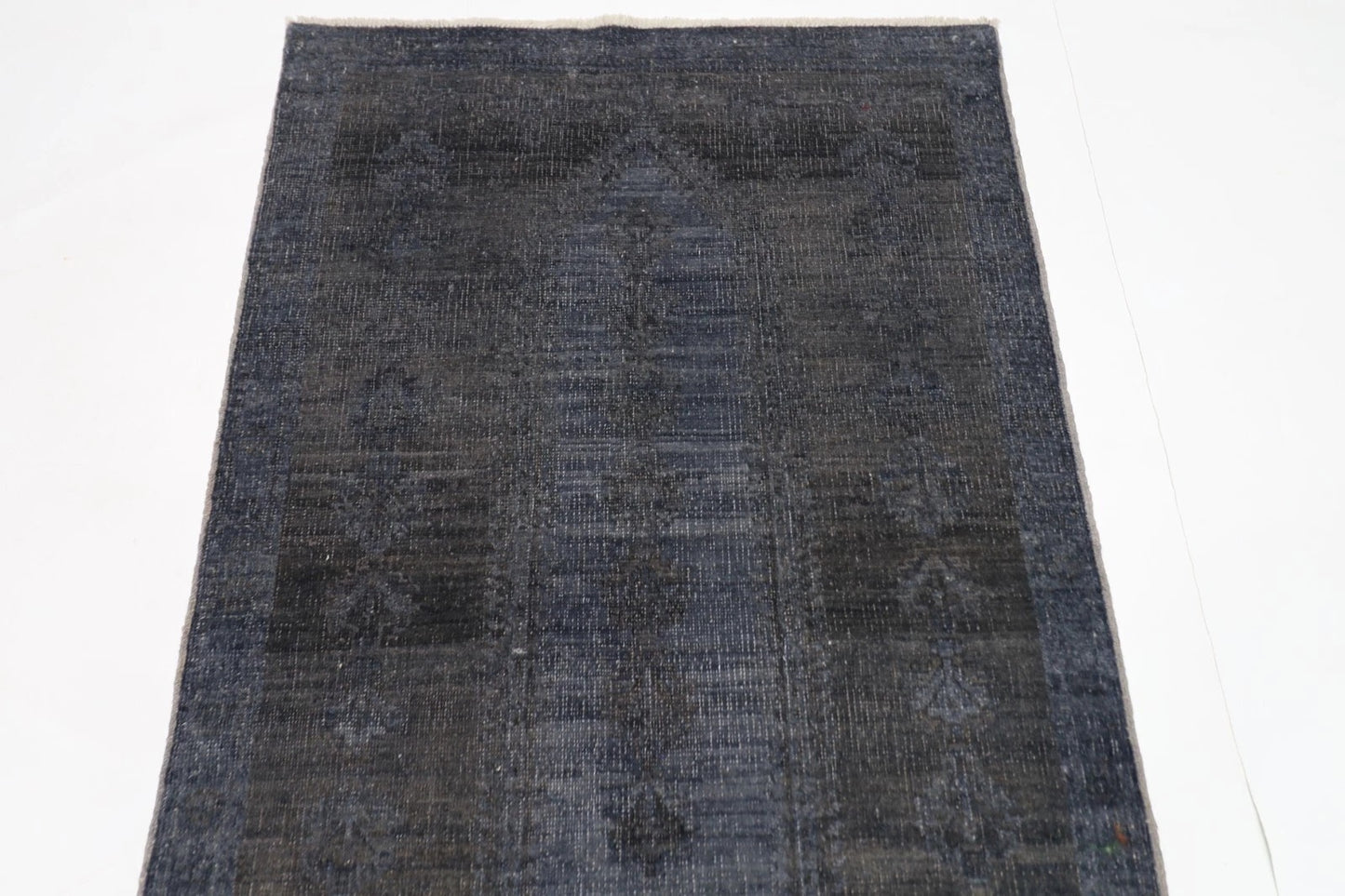 80 x 274 cm | Grey Afghan Tribal Hand Knotted Wool Runner