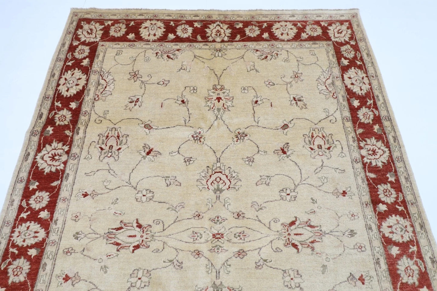 157 x 244 cm | Chobi Afghan Tribal Hand Knotted Veg Dye Wool Carpet