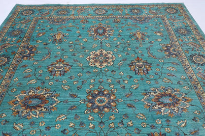 277 x 360 cm | Oushak Afghan Tribal Hand Knotted Carpet