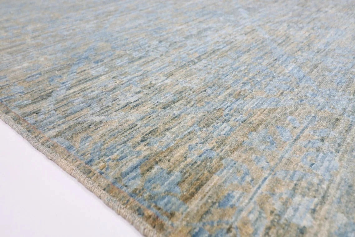 190 x 271 cm | Gabbeh Blue Afghan Tribal Hand Knotted Veg Dye Wool Carpet