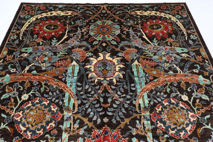 205 x 296 cm | Sickle Leaf Afghan Tribal Hand Knotted Carpet