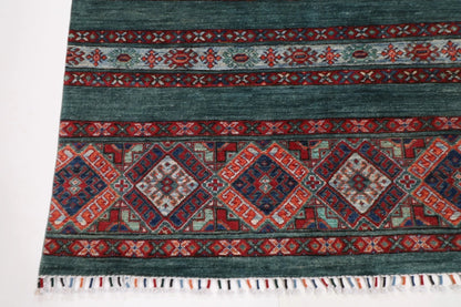 169 x 253 cm | Khorjun Afghan Tribal Hand Knotted Veg Dye Wool Carpet