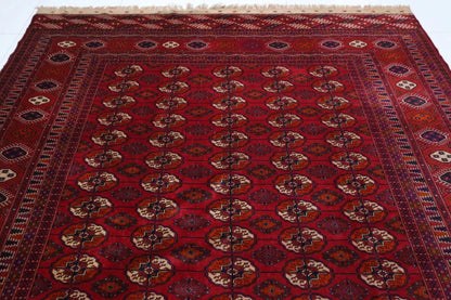 266 x 370 cm | Turkmen Bokhara Tribal Hand Knotted Carpet