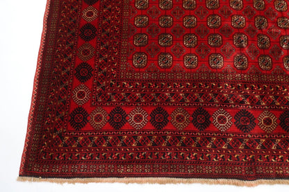 199 x 276 cm | Fine Mori Bokhara Afghan Tribal Hand Knotted Carpet