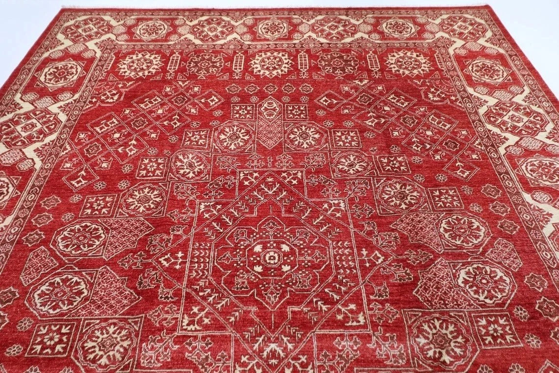 272 x 370 cm | Heriz Afghan Tribal Hand Knotted Carpet