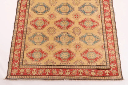 155 x 295 cm | Over Size Kazak Afghan Tribal Hand Knotted Veg Dye Wool Carpet