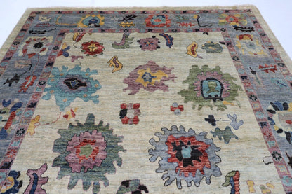 277 x 360 cm | Oushak Afghan Tribal Hand Knotted Carpet