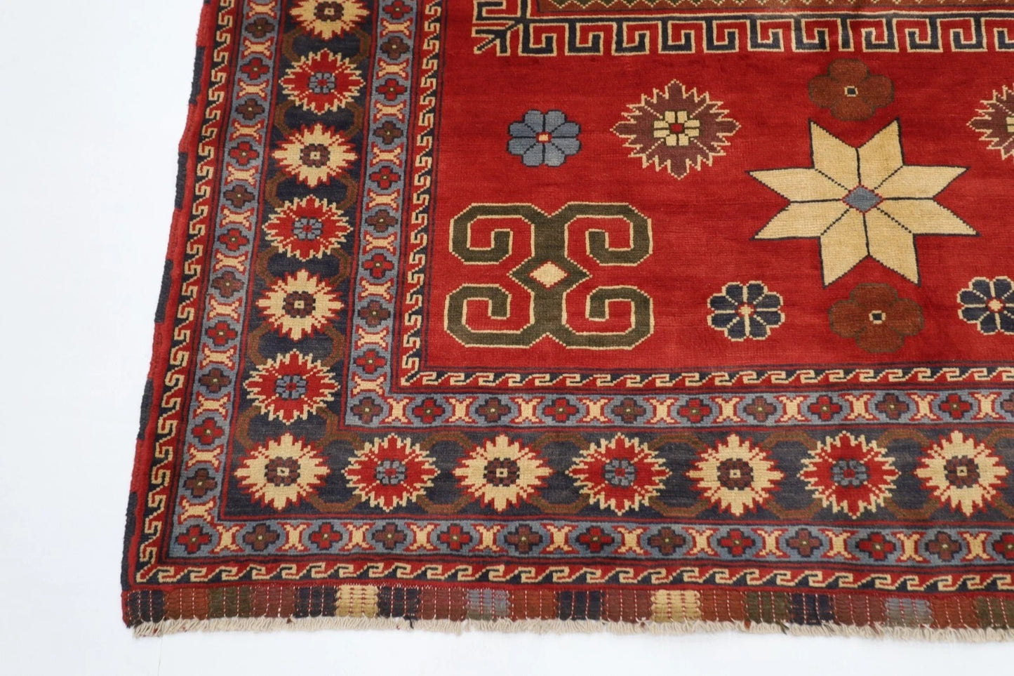 174 x 234 cm | Maranoce Afghan Tribal Hand Knotted Veg Dye Wool Carpet