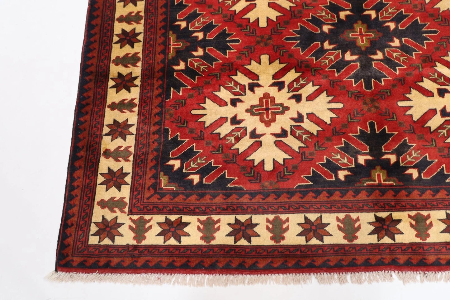 174 x 248 cm | Maranoce Afghan Tribal Hand Knotted Veg Dye Wool Carpet