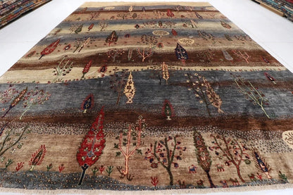 242 x 300 cm | Landscape Afghan Tribal Hand Knotted Carpet