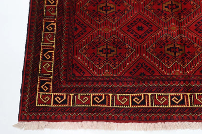 151 x 197 cm | Afghan Tribal Hand Knotted Veg Dye Wool Carpet