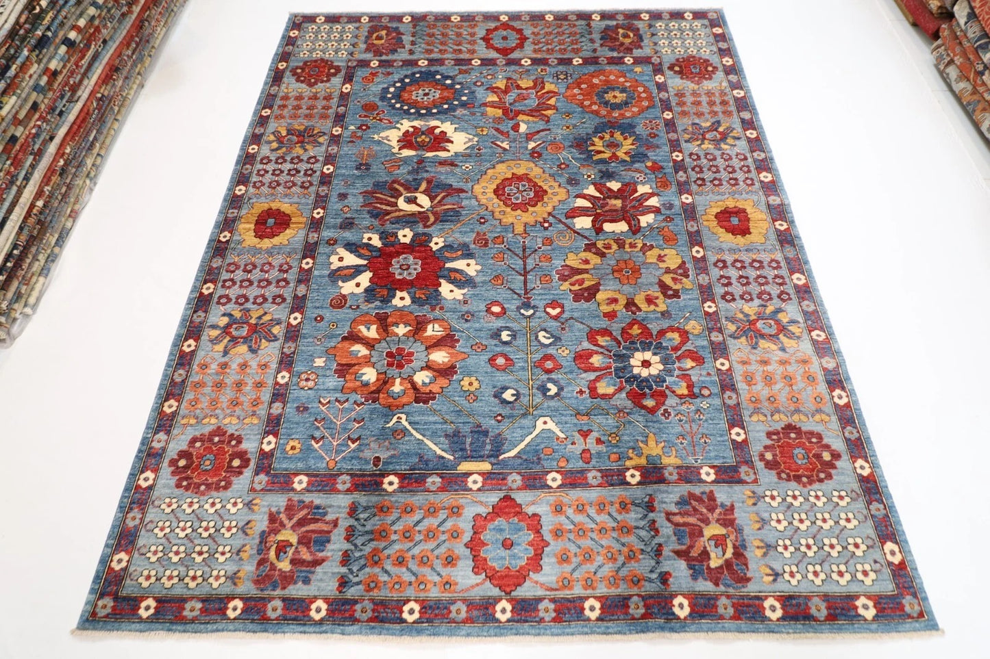 246 x 305 cm | Bidjar Afghan Tribal Hand Knotted Carpet
