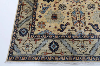 180 x 278 cm |  Bidjar Beige Afghan Tribal Hand Knotted Veg Dye Wool carpet