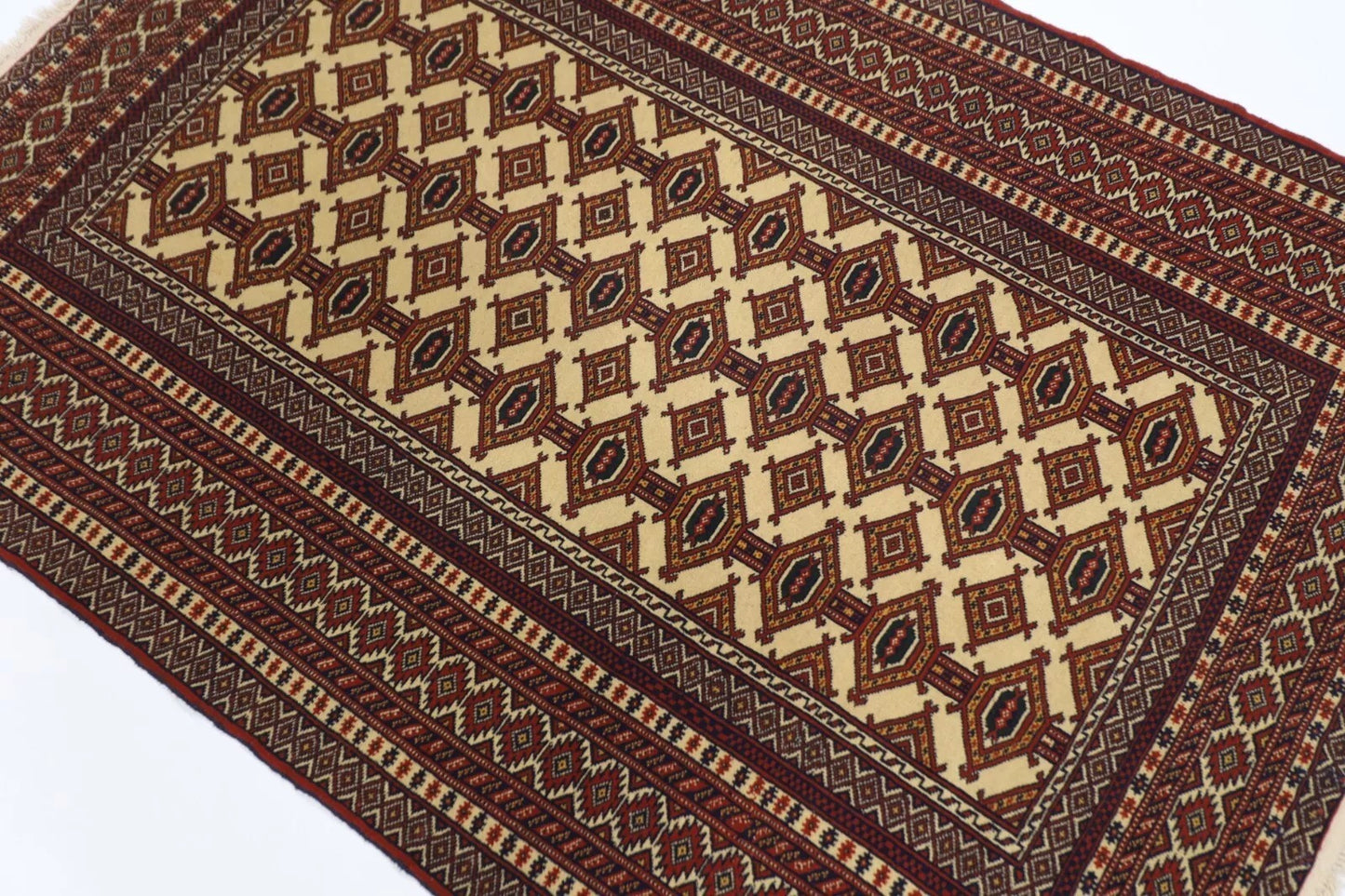123 x 175 cm | Afghan Tribal Hand Knotted Veg Dye Wool carpet