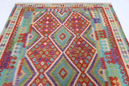 201 x 301 cm | Flat Weaved Afghan Tribal Hand Knotted Kilim