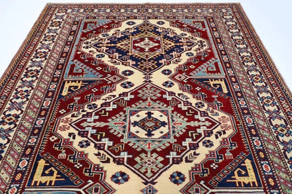 152 x 223 cm | Shirvan Tribal Hand Knotted Veg Dye Wool Carpet