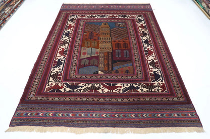 207 x 268 cm | Carpet Kilim Afghan Tribal Hand Knotted Carpet