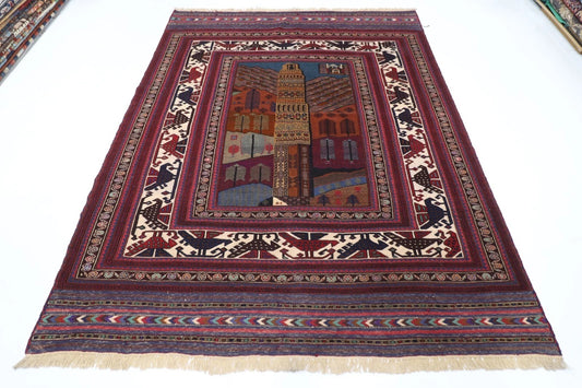 207 x 268 cm | Carpet Kilim Afghan Tribal Hand Knotted Carpet