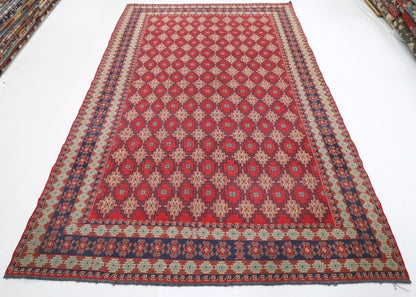 217 x 305 cm | Sumak Afghan Tribal Hand Knotted Kilim
