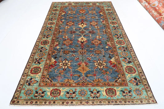 202 x 303 cm | Kazak Afghan Tribal Hand Knotted Carpet