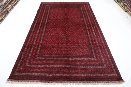 198 x 295 cm | Mori Bokhara Afghan Tribal Hand Knotted Carpet