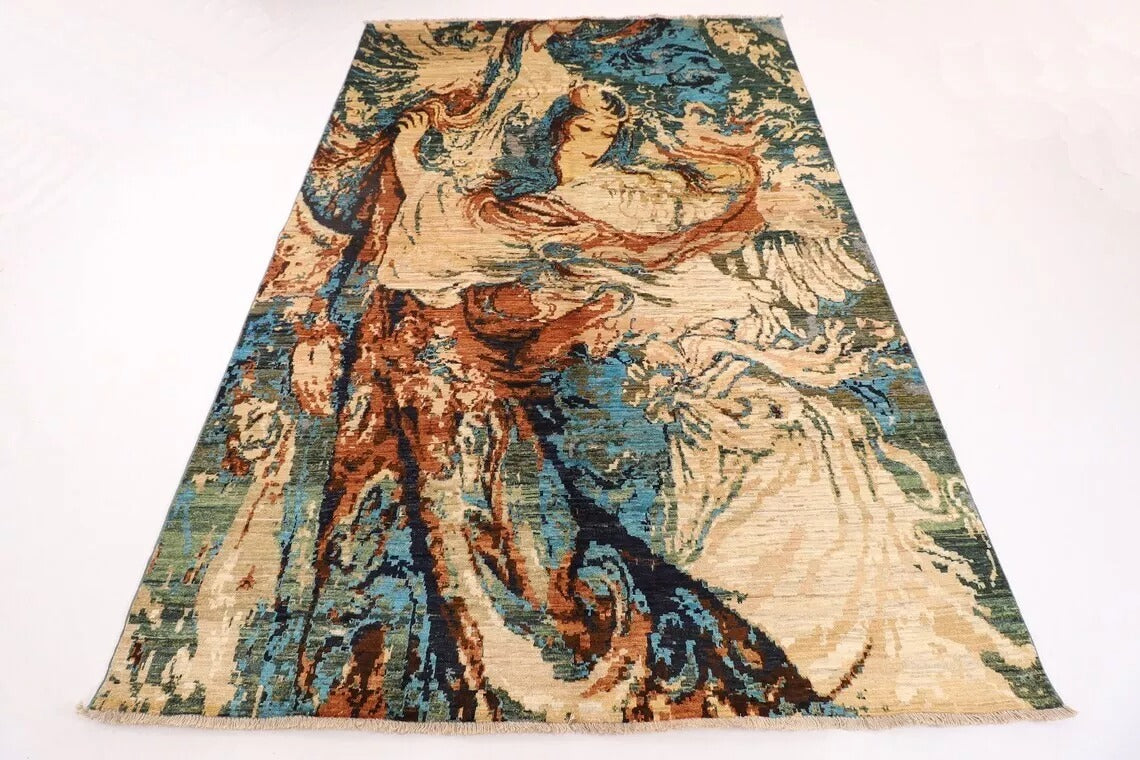 203 x 289 cm | Art Afghan Tribal Hand Knotted Carpet