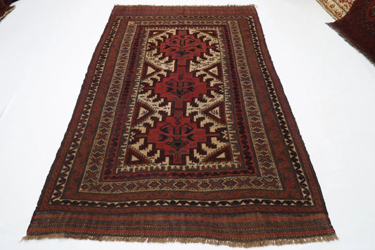 177 x 254 cm | Vintage Kilim Afghan Tribal Hand Knotted Veg Dye Wool Carpet