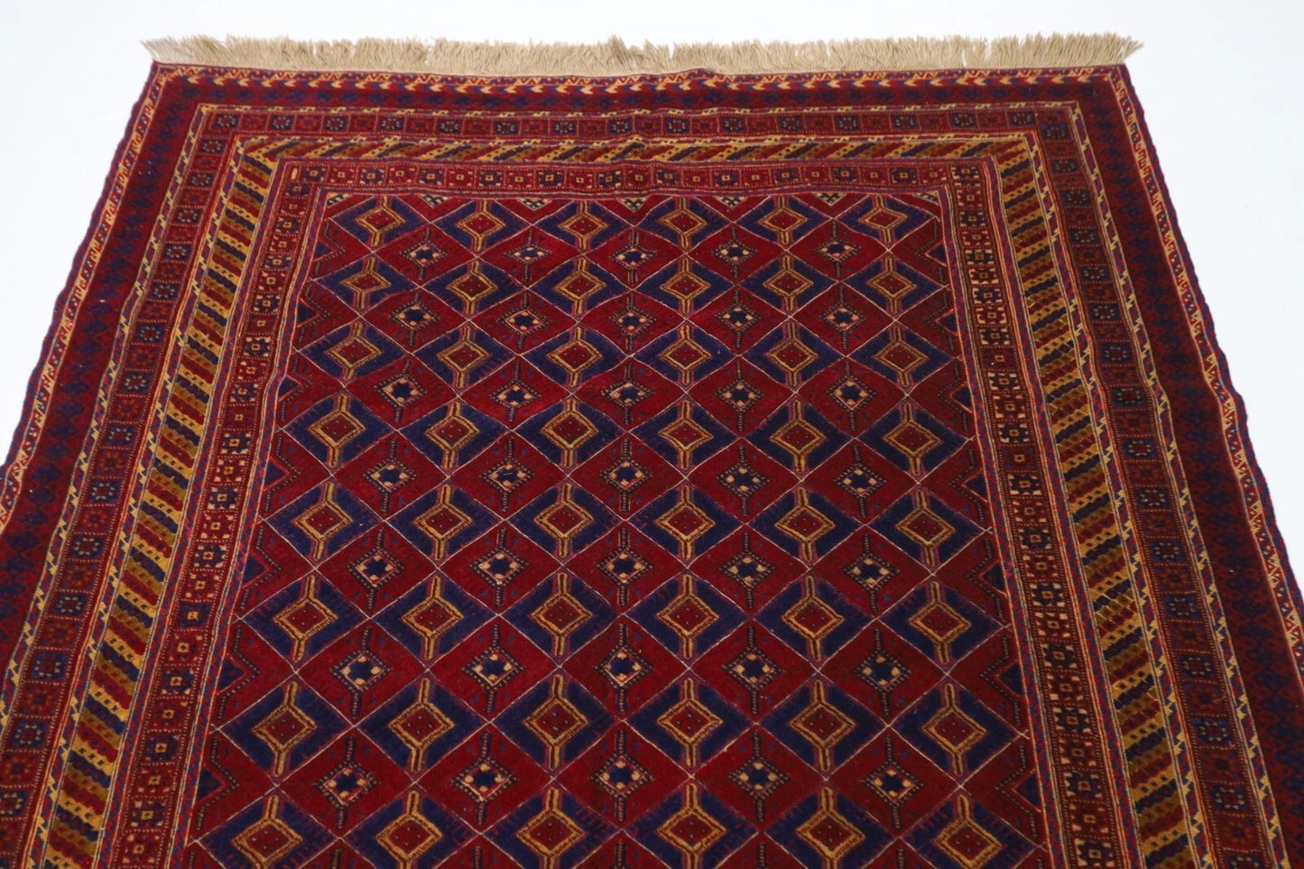 172 x 215 cm | Vintage Kilim Afghan Tribal Hand Knotted Veg Dye Wool Carpet
