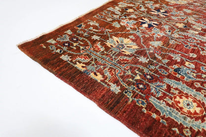 127 x 187 cm | Afghan Tribal Hand Knotted Veg Dye Wool carpet