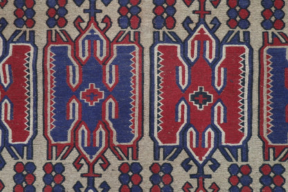 185 x 284 cm | Barjesta Flat Weaved Afghan Tribal Hand Knotted Wool Carpet kilim