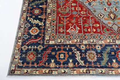 278 x 371 cm | Heriz Afghan Tribal Hand Knotted Carpet