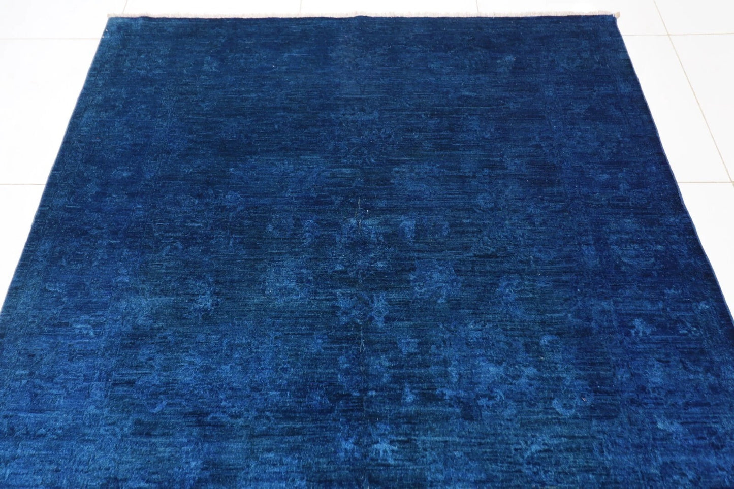 172 x 241 cm | Over Dye Afghan Tribal Hand Knotted Veg Dye Wool Carpet