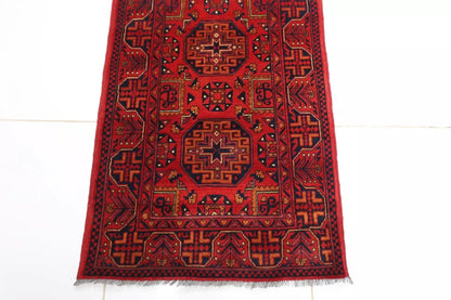 78 x 285 cm | Bokhara Afghan Tribal Hand Knotted Wool Runner