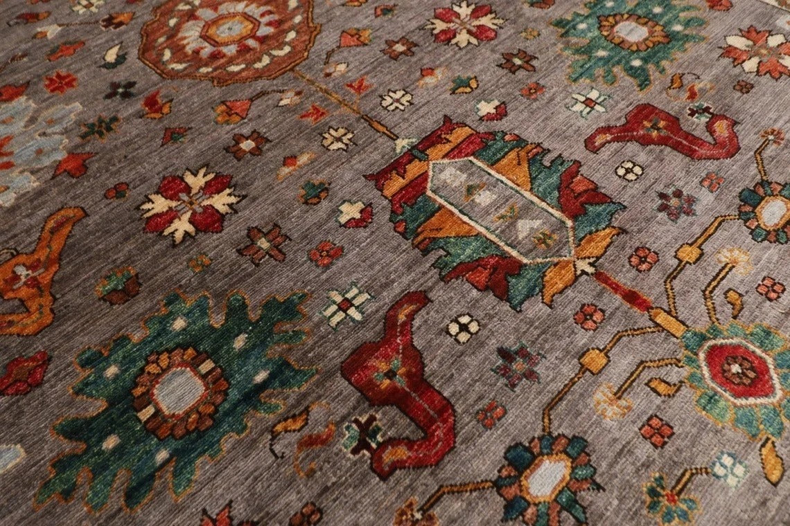 186 x 270 cm |  Bidjar Gray Afghan Tribal Hand Knotted Veg Dye Wool carpet