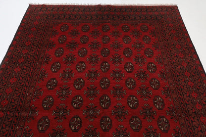 194 x 287 cm | Akja Bokhara Afghan Tribal Hand Knotted Carpet