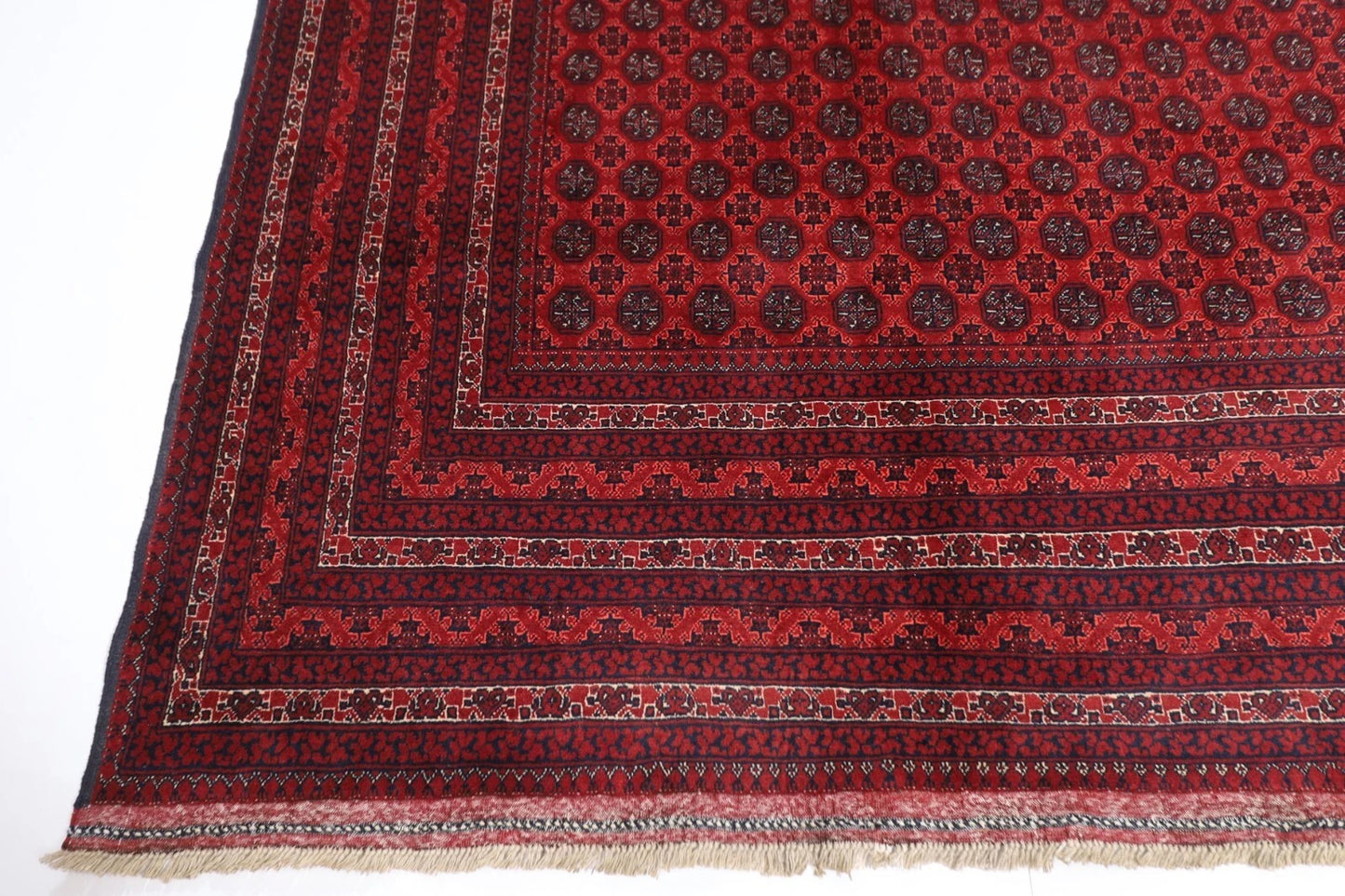254 x 354 cm | Mori Bokhara Afghan Tribal Hand Knotted Carpet