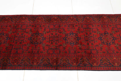 78 x 303 cm | Khal Mohammadi Afghan Tribal Hand Knotted Wool Runner