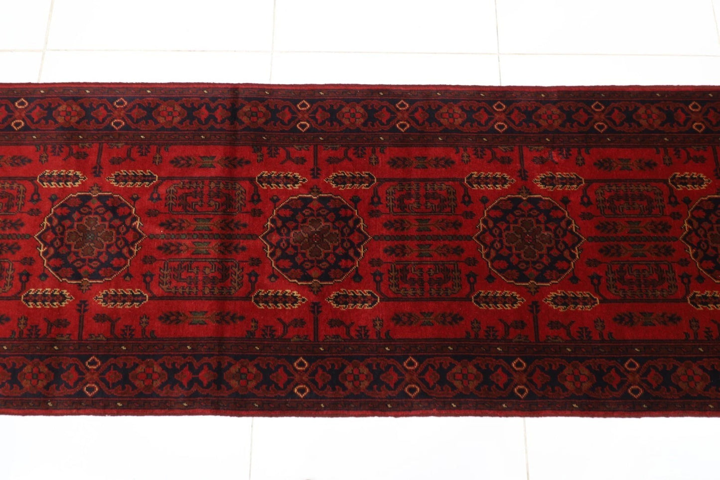 82 x 491 cm | Khal Mohammadi Afghan Tribal Hand Knotted Wool Runner
