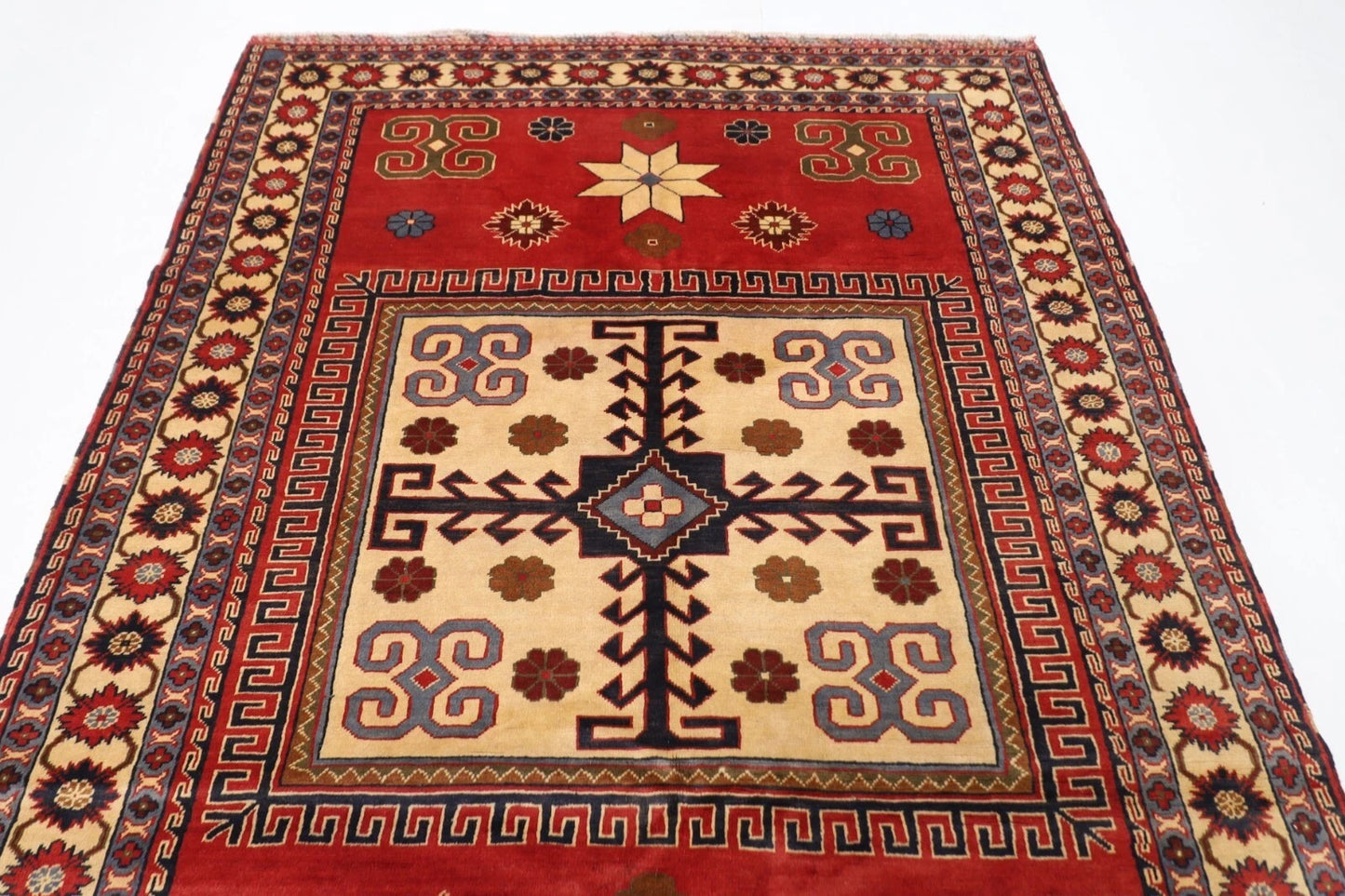 171 x 244 cm | Maranoce Afghan Tribal Hand Knotted Veg Dye Wool Carpet