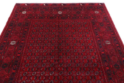 199 x 298 cm | Bokhara Afghan Tribal Hand Knotted Carpet