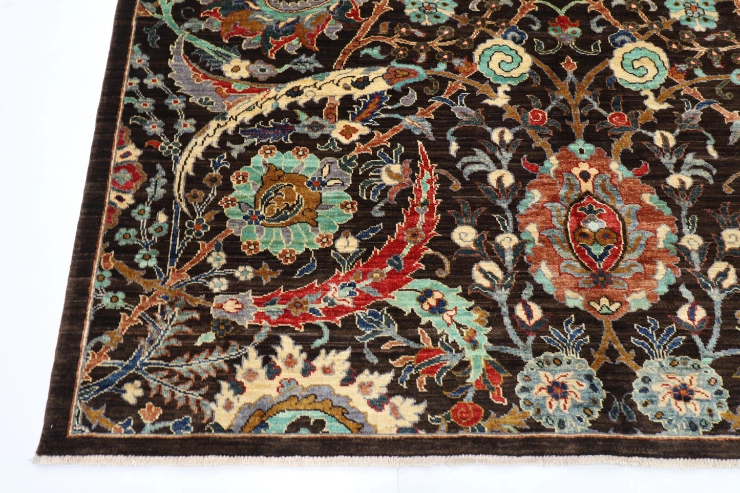 205 x 296 cm | Sickle Leaf Afghan Tribal Hand Knotted Carpet