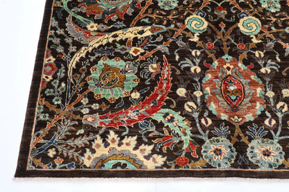 205 x 296 cm | Sickle Leaf Afghan Tribal Hand Knotted Carpet