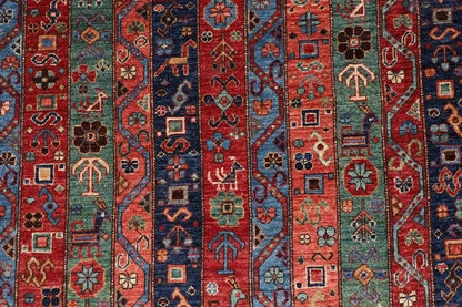 271 x 358 cm | Shawl Afghan Tribal Hand Knotted Carpet
