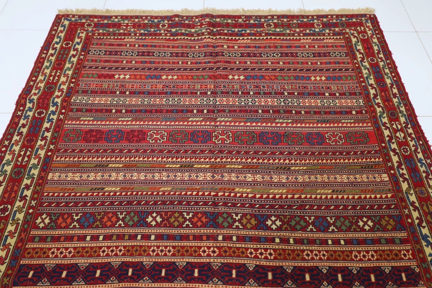 190 x 294 cm | Flat Weaved Kilim Tribal Hand Knotted Carpet