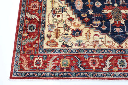202 x 294 cm | Serapi Afghan Tribal Hand Knotted Carpet