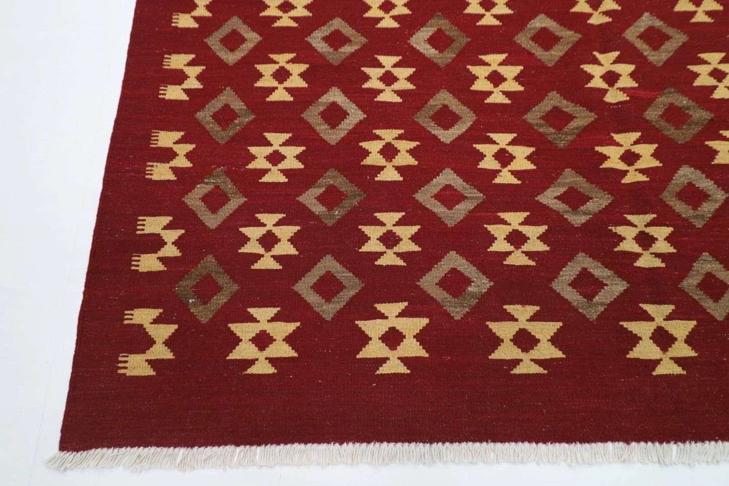 196 x 300 cm | Flat Weaved Afghan Tribal Hand Knotted Kilim