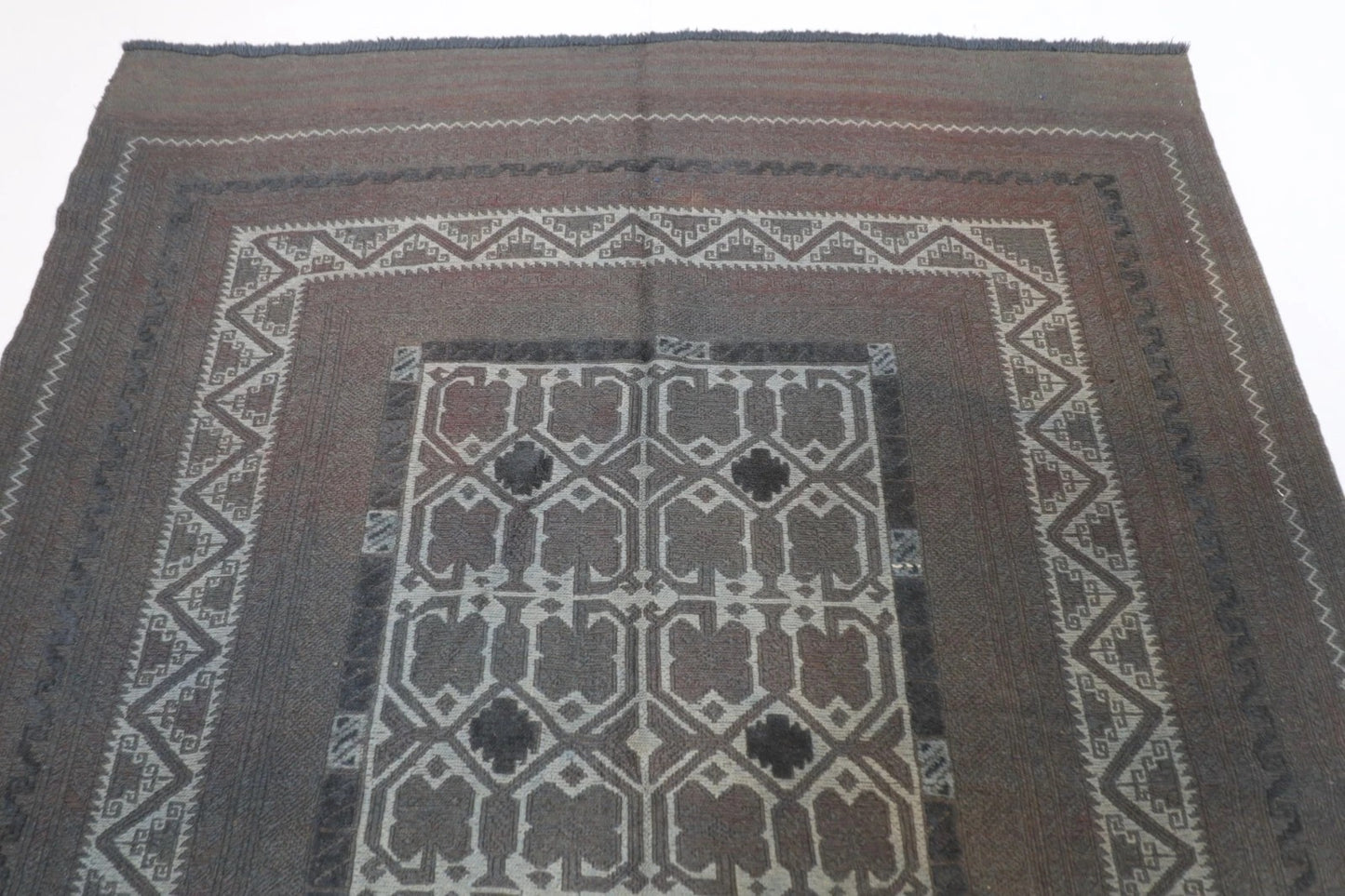 180 x 250 cm | Over Dye Afghan Tribal Hand Knotted Veg Dye Wool Carpet
