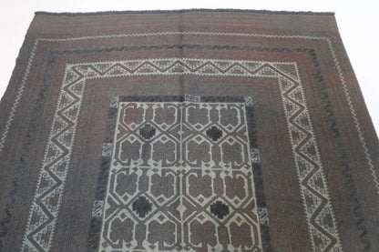 180 x 250 cm | Over Dye Afghan Tribal Hand Knotted Veg Dye Wool Carpet